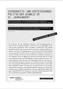 Cover Publikation Avenir Suisse Verteidigungs- und Sicherheitspolitik 2011