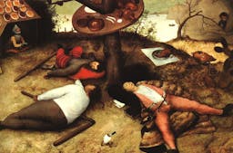 Pieter Brueghel der Ältere: Schlaraffenland (1567)