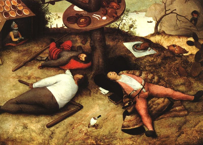 Pieter Brueghel der Ältere: Schlaraffenland (1567)